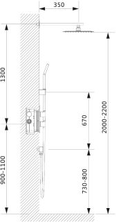 Душевая система Timo Petruma SX-5059/00SM с термостатом хром